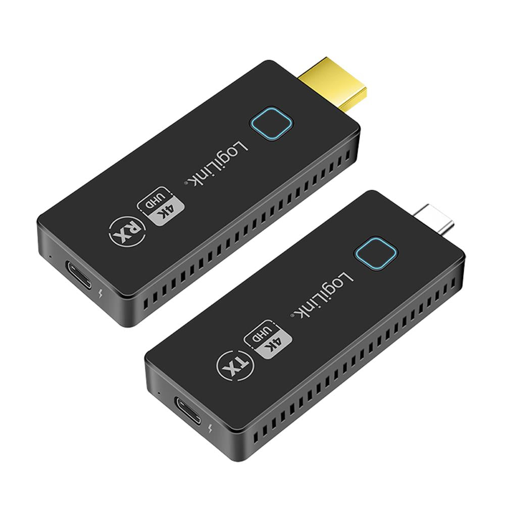 LogiLink HDMI-Übertragungs-Set – USB-C zu HDMI, drahtlos, 30 m, 4K@30 Hz