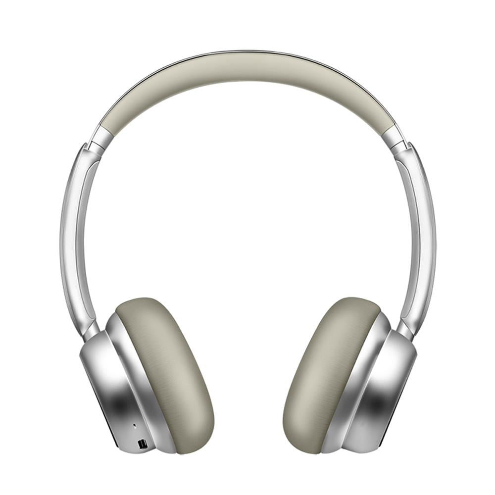 LogiLink AuraSolo Bluetooth 6.0 Headset, ANC, 20 Std. Akku, Silber