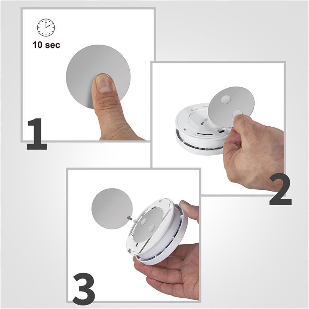 LogiLink Rauchmelder Befestigungsset Ø4 cm – Magnetische Montage ohne Bohren
