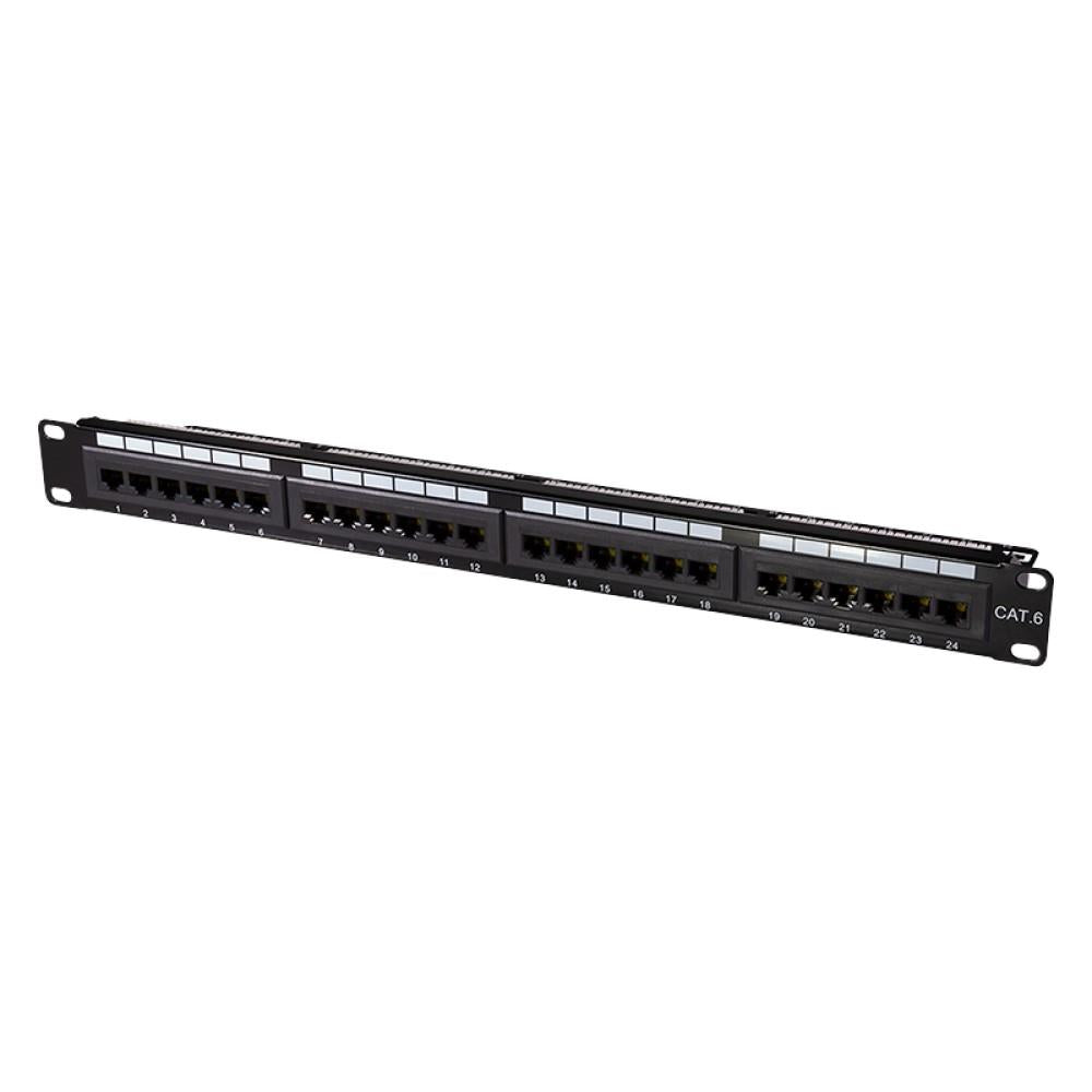 LogiLink CAT6 Patch Panel 19" 24-Port ungeschirmt,