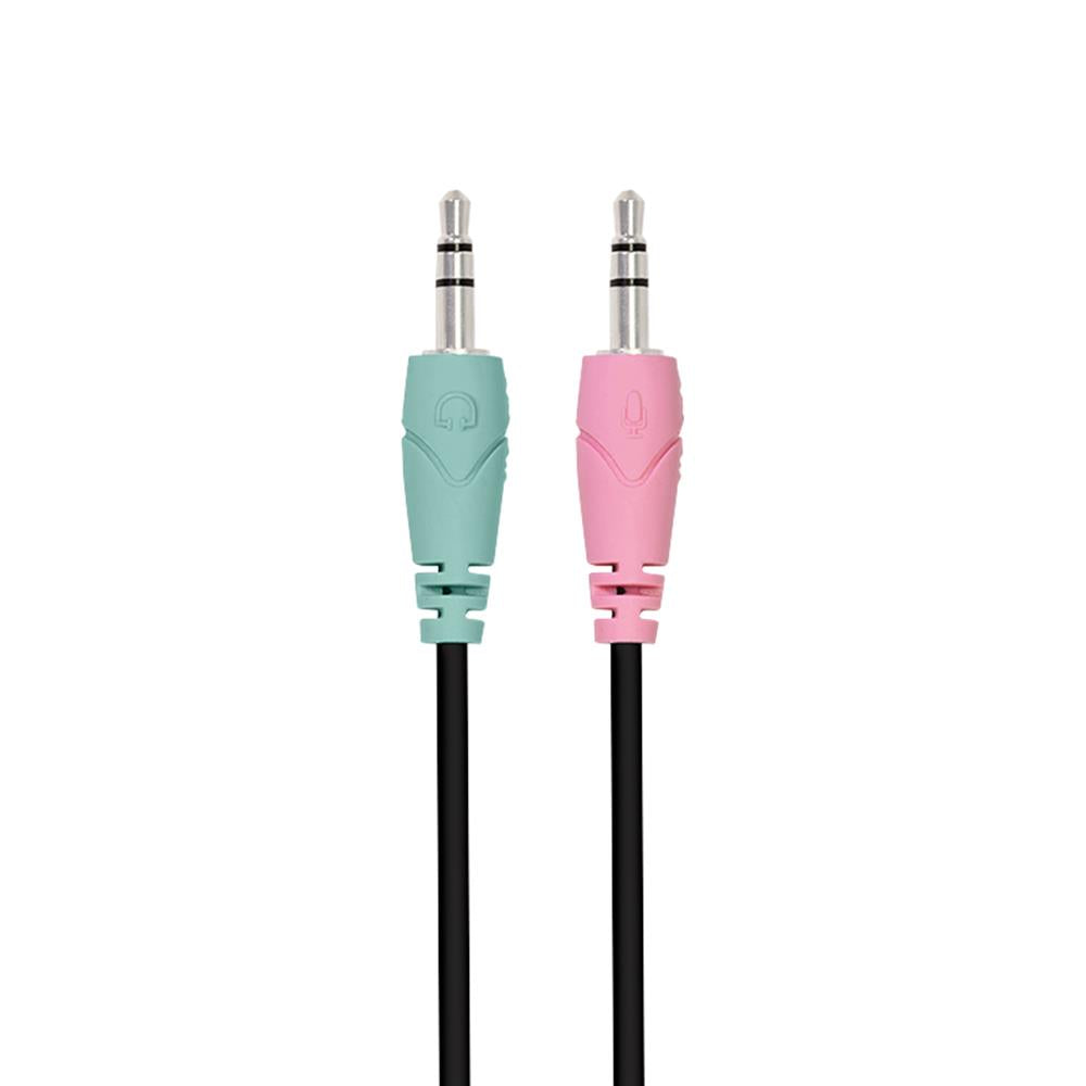 LogiLink Stereo-Headset mit 2x 3,5-mm-Klinkenstecker und hohem Tragekomfort