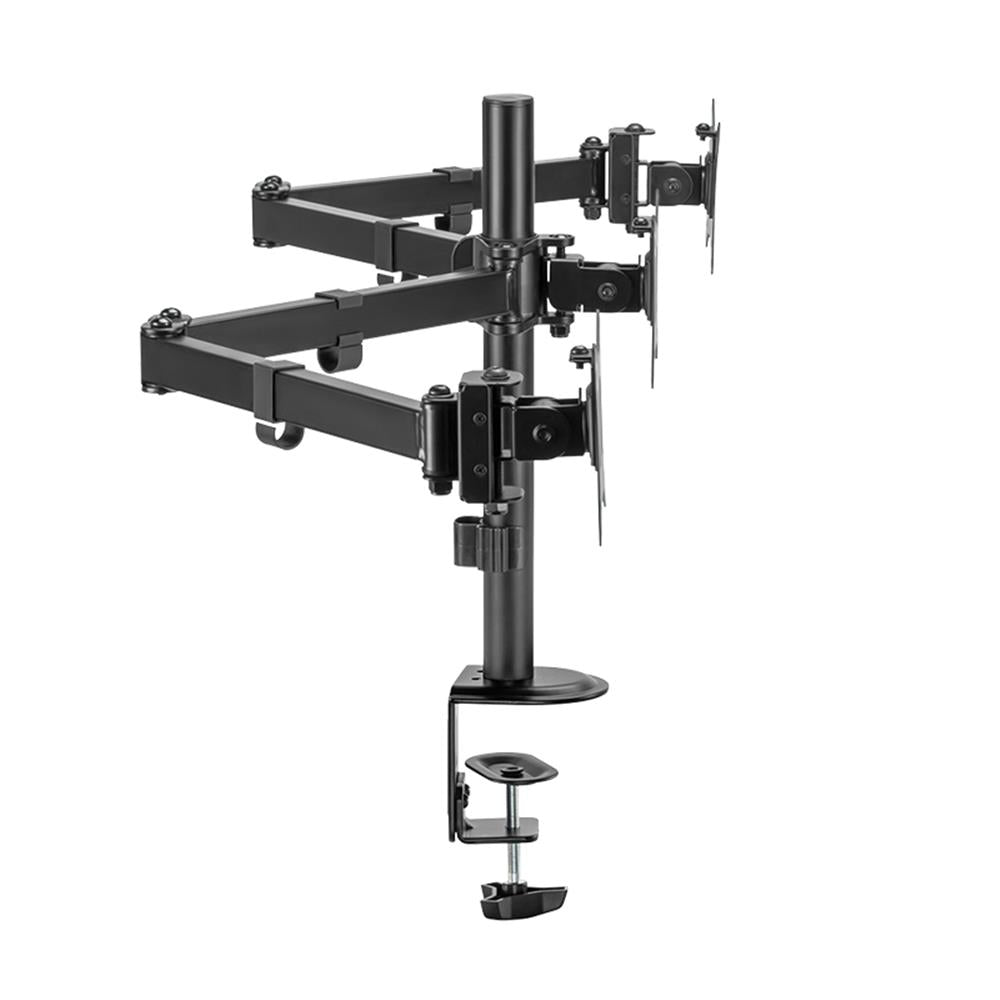 LogiLink Monitorhalterung, 3-fach, 17-27", Armlänge: je 658 mm, Aluminium