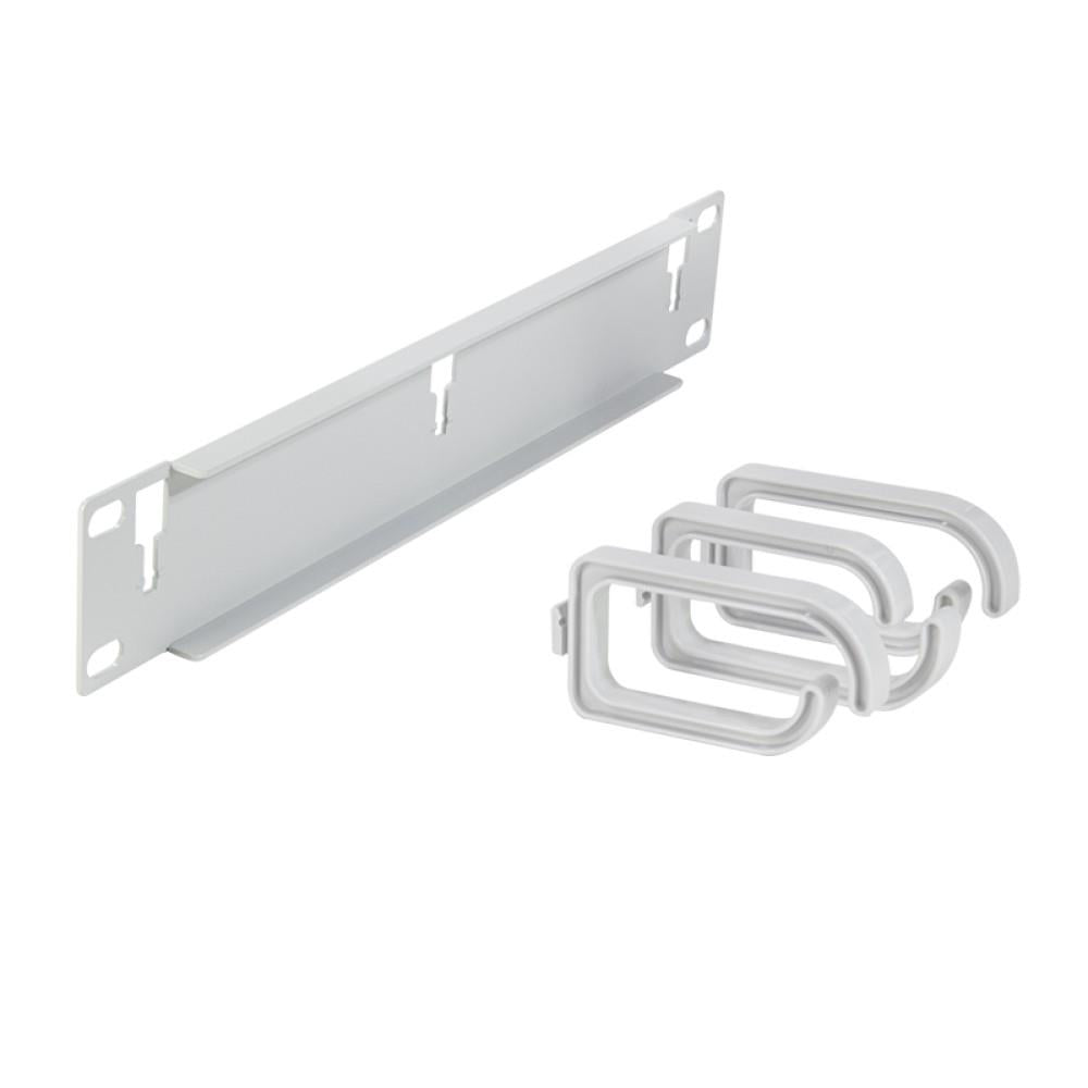 LogiLink 10" Kabelführungspanel Rangierpanel 1HE hellgrau