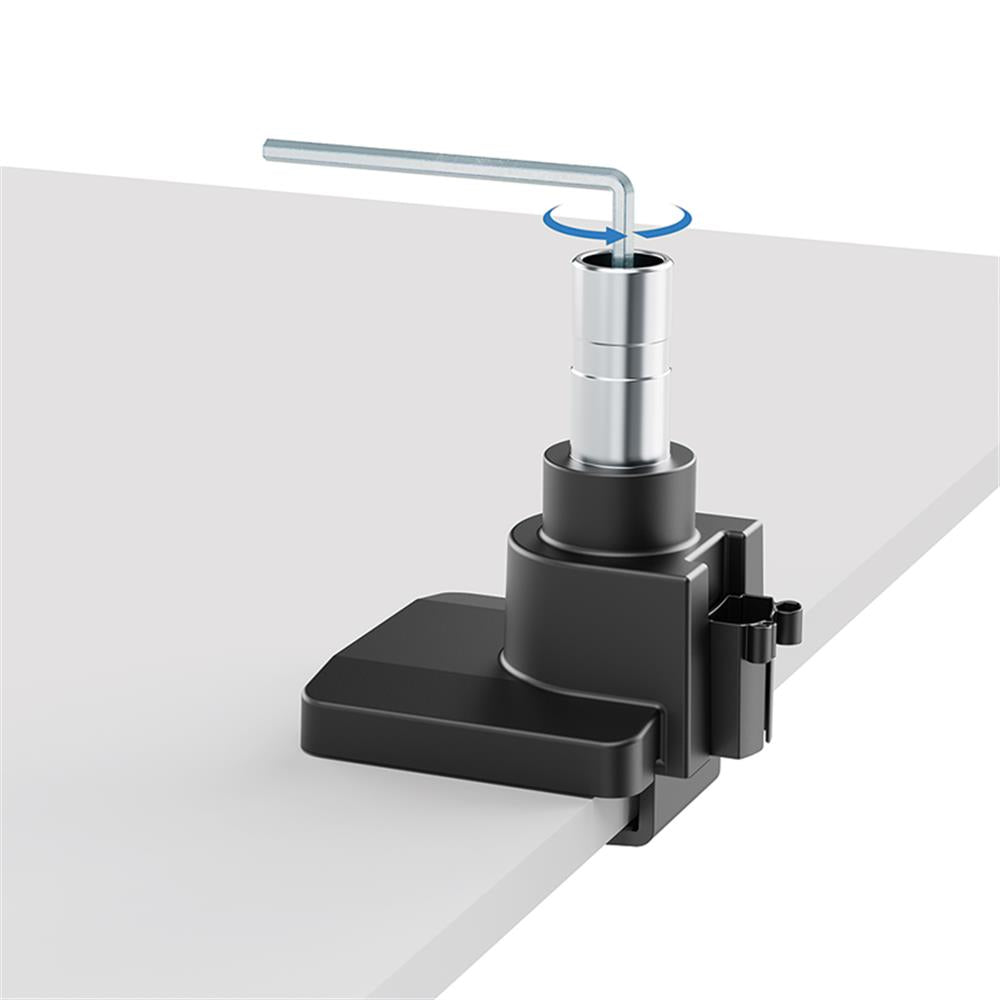 LogiLink Monitorhalterung 17–57", bis 27 kg, Flat & Curved Screens, Aluminium