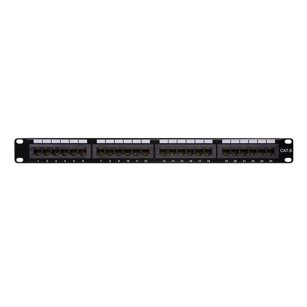 LogiLink CAT6 Patch Panel 19" 24-Port ungeschirmt,