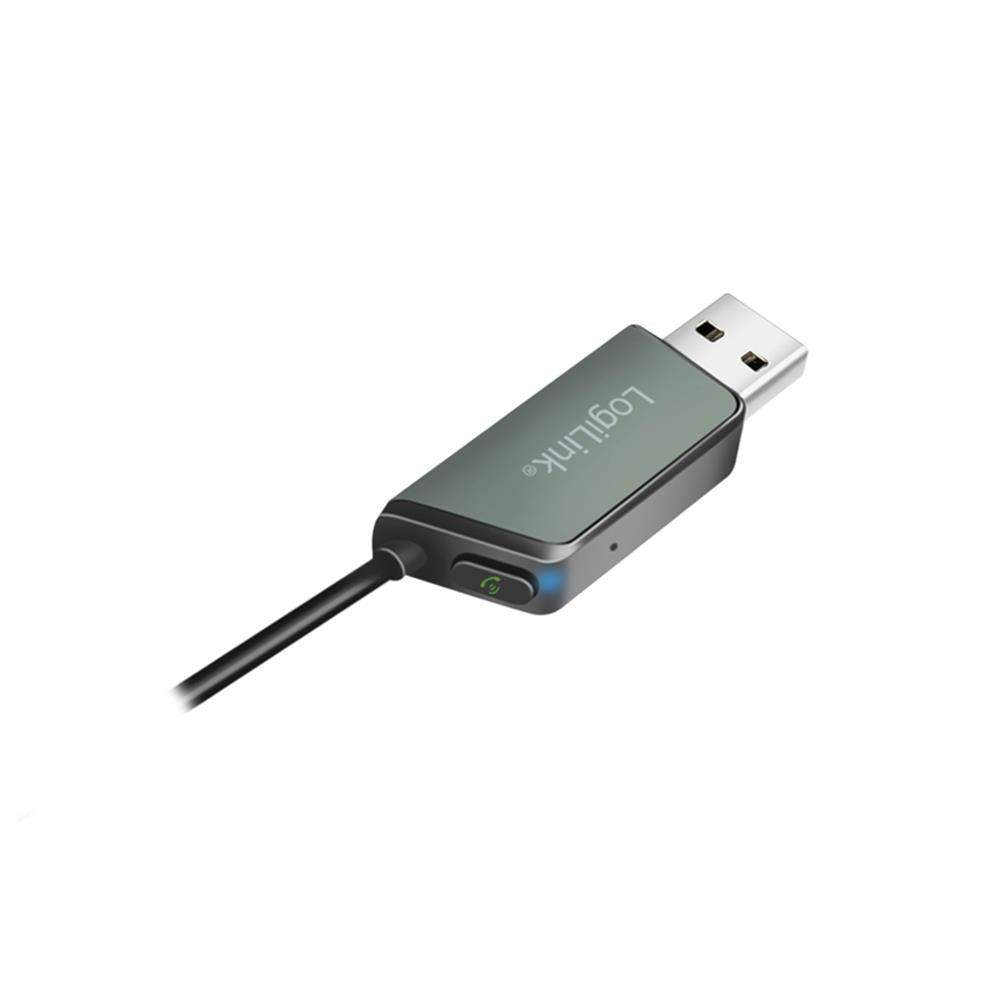 LogiLink Bluetooth 5.3 Audio-Empfänger für Fahrzeuge – USB-A & 3,5 mm Aux, Schwarz