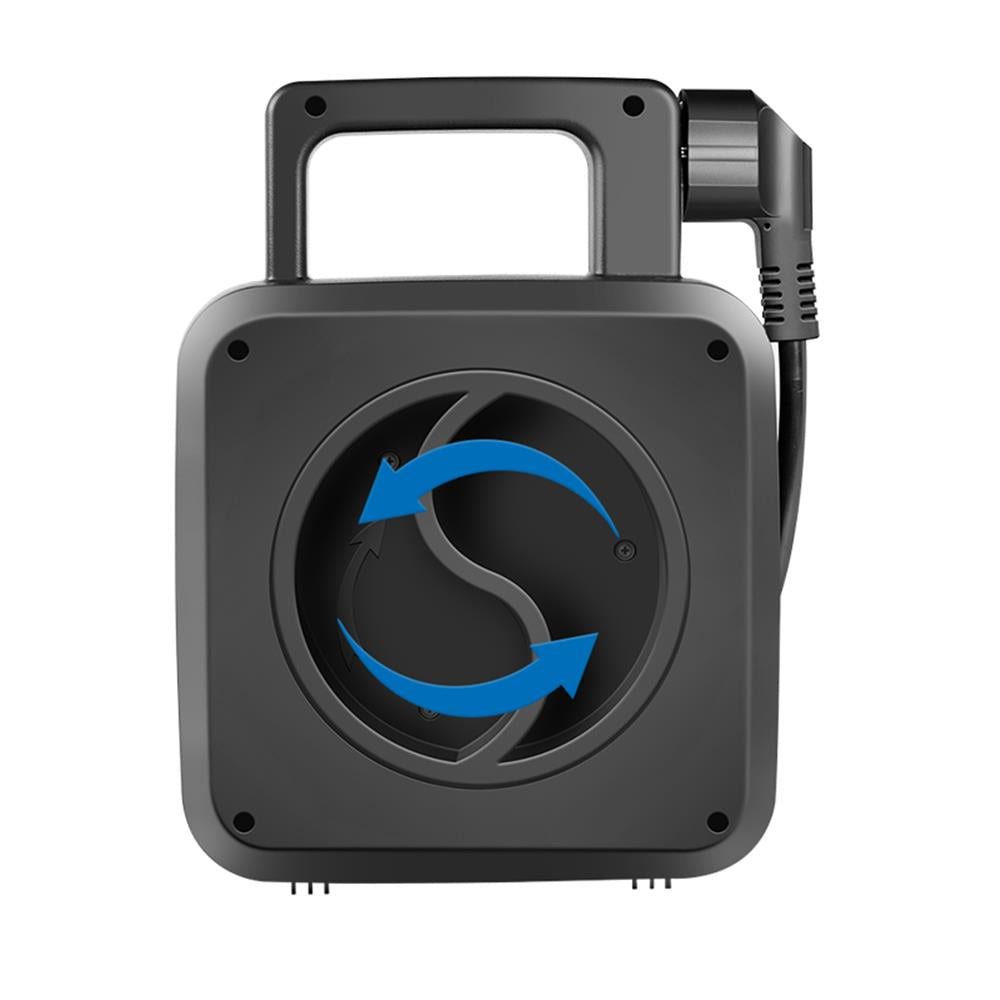 LogiLink Kabeltrommel 5 m, 4 Steckdosen, USB-A & USB-C, IP20, 3000 W