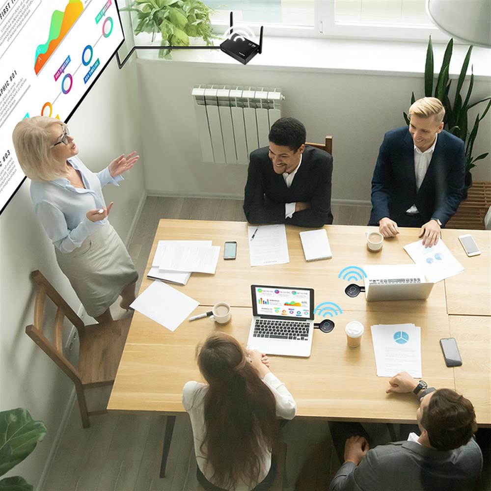 LogiLink HDMI-BYOD-Videokonferenz-Set – Drahtlos, 50 m, 4K@60 Hz, Multicast