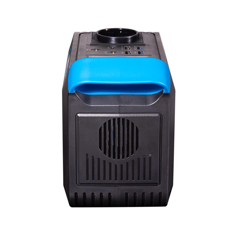 LogiLink Tragbare Powerstation 200 W, 40.000 mAh, 7 Anschlüsse, LED-Licht, Schwarz/Blau