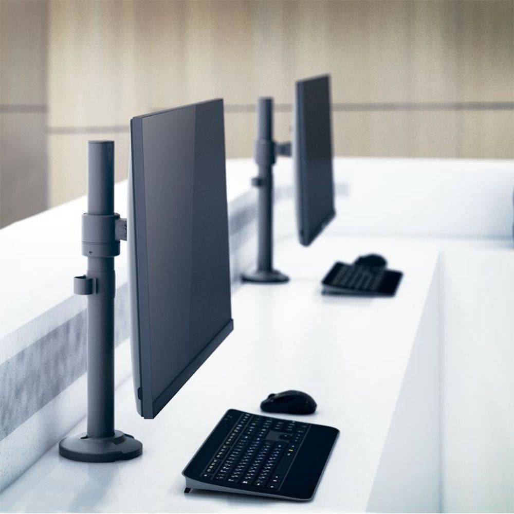 LogiLink Monitorhalterung für 17–32" Curved Screens, Tischmontage, Schwarz