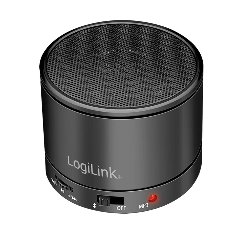 LogiLink Bluetooth 5.3 Lautsprecher mit MP3-Player & FM-Radio, Schwarz