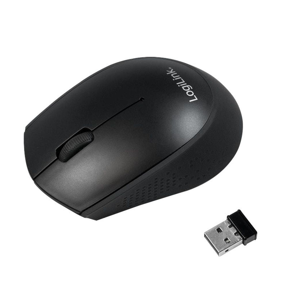 LogiLink Tastatur Maus Set Kombination Funk 2.4 GHz QWERTZ 1200 dpi wireless