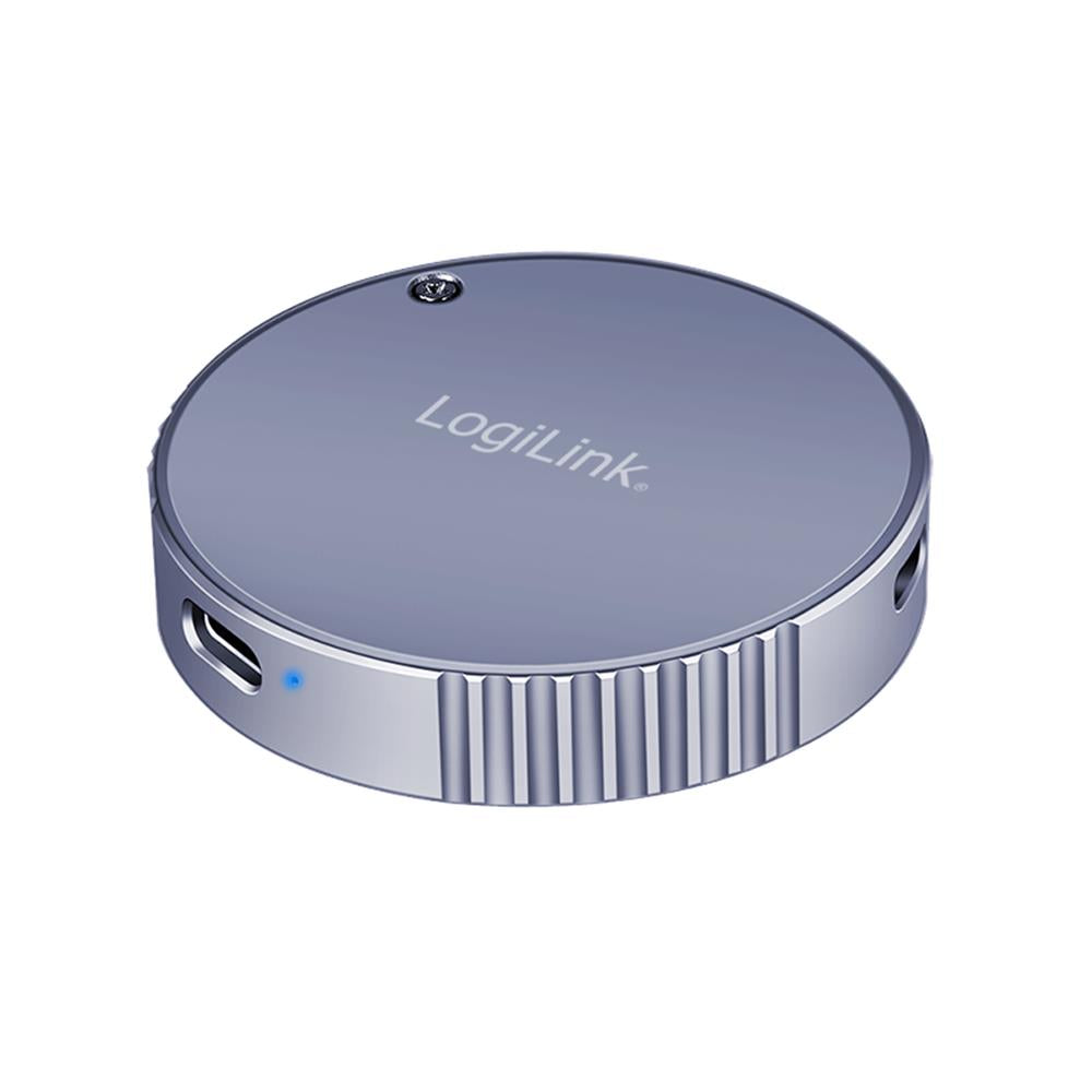 LogiLink Magnetisches USB 3.2 Gen2 SSD-Gehäuse, 100 W PD, MagSafe-kompatibel, Spacegrau