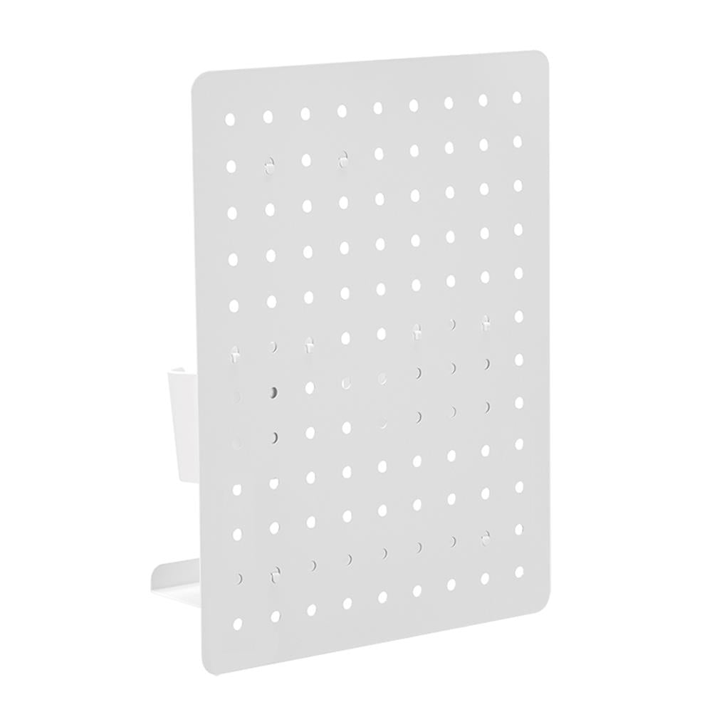 LogiLink Lochplatten-Organizer, Wandmontage, Weiß, 42×32×9,8 cm