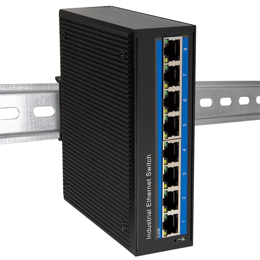 LogiLink Industrie Gigabit Ethernet Switch 8-Port 10/100/1000 Mbit/s