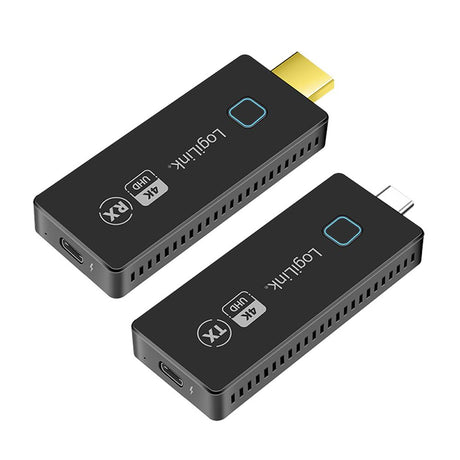 LogiLink HDMI-Übertragungs-Set – USB-C zu HDMI, drahtlos, 30 m, 4K@30 Hz