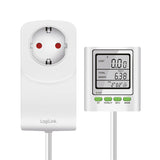 LogiLink Energiekosten-Messgerät mit CO₂-Berechnung & Kabelverlängerung – Strom sparen leicht gemacht