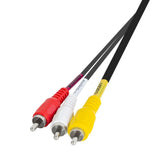 LogiLink RCA Kabel Chinch Scart 21 Pins zu 3x RCA Stecker (Audio Video)