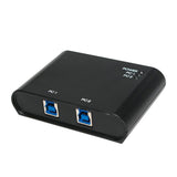 LogiLink 2-Port USB 3.0-Umschalter – Teilen von USB-Geräten zwischen 2 Computern, 5 Gbps