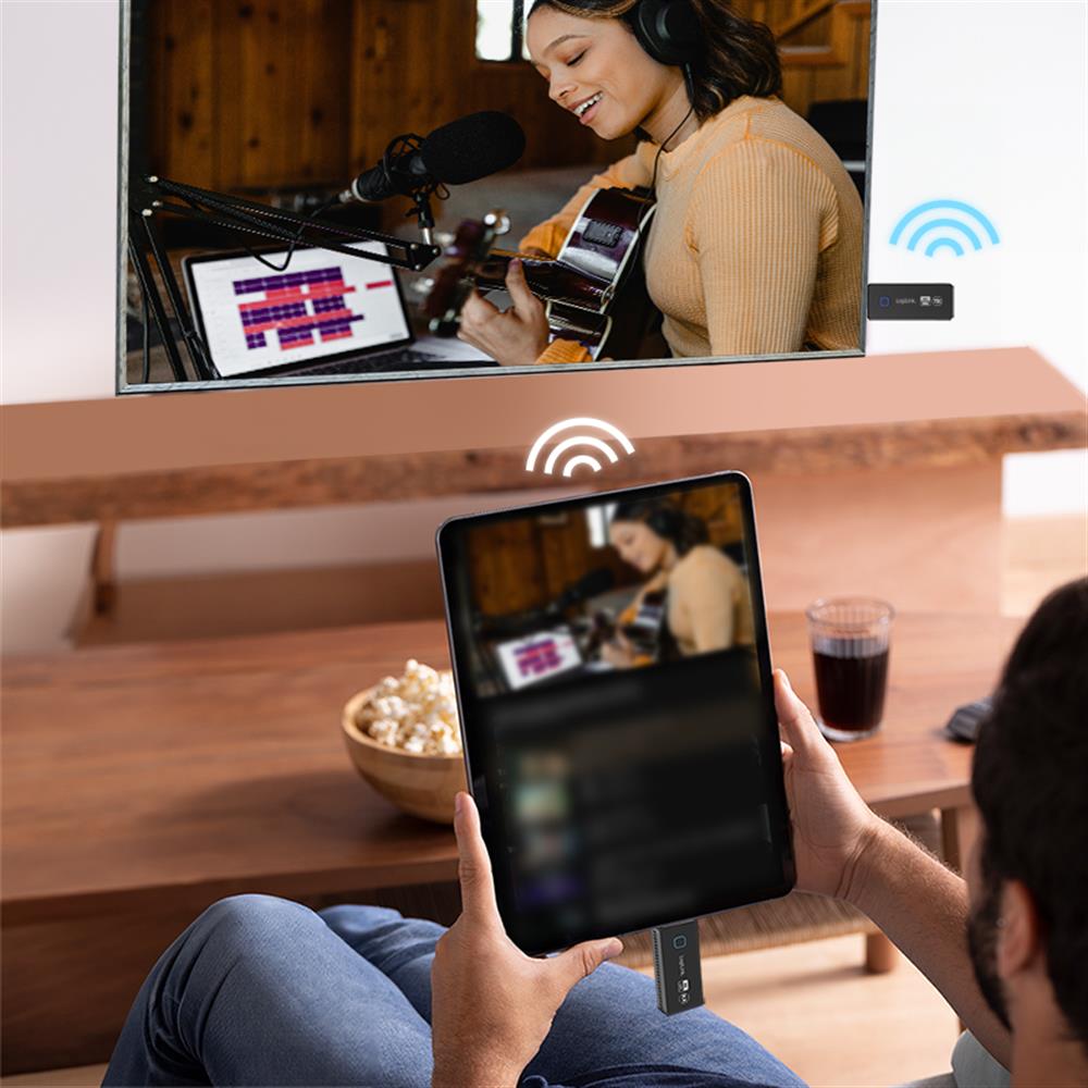 LogiLink HDMI-Übertragungs-Set – USB-C zu HDMI, drahtlos, 30 m, 4K@30 Hz