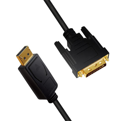 LogiLink DisplayPort-Kabel, DP/M zu DVI/M, 1080p, schwarz, 3 m