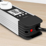 LogiLink 3-fach Steckdosenleiste mit LCD-Display für Energieverbrauch & CO2-Emission