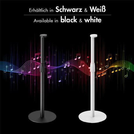 LogiLink Lautsprecherständer für SONOS ERA 100 & 300, höhenverstellbar, max. 5 kg, Schwarz