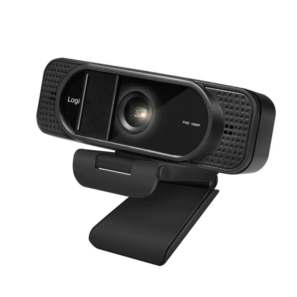 LogiLink Full-HD-Webcam 96° Dual-Mikrofon Kamera-Abdeckung Schwarz