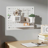 LogiLink Lochplatten-Organizer, Wandmontage, Weiß, 42×32×9,8 cm