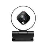 LogiLink Full-HD-USB-Webcam mit Autofokus, Ringlicht & Stativ, 76° Weitwinkel