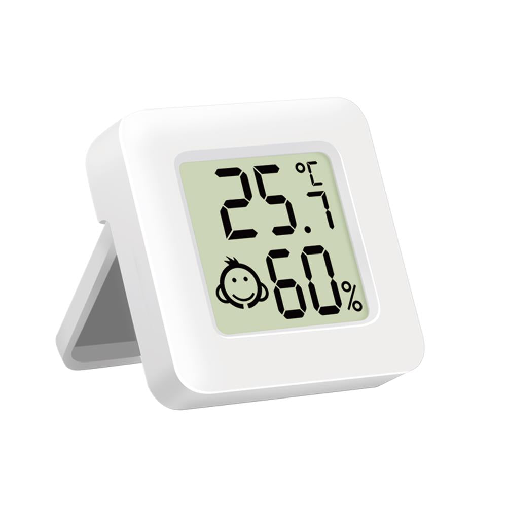 LogiLink Flaches Thermo-Hygrometer (3er-Set), mit Comfort-Level-Emojianzeige, weiß