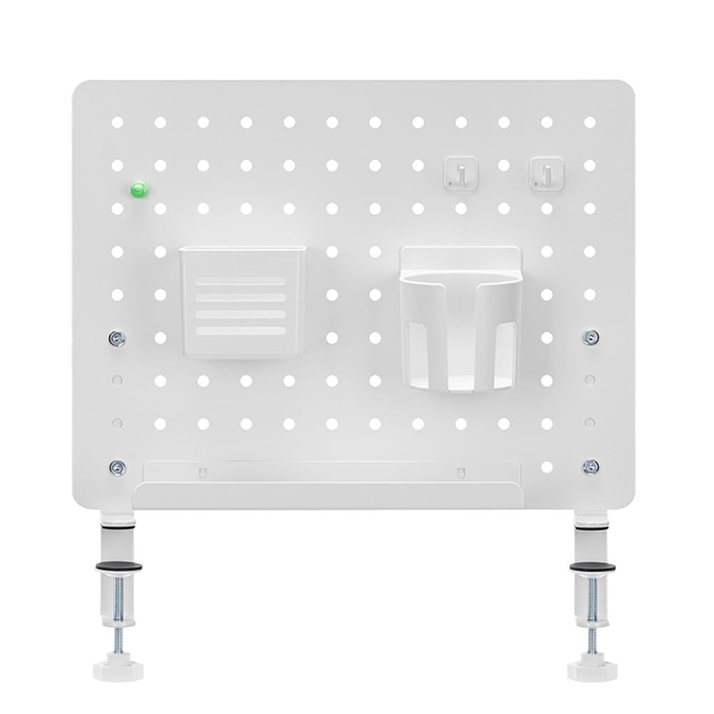 LogiLink Lochplatten-Organizer, Klemmmontage, Weiß, 42×47,7×9,9 cm