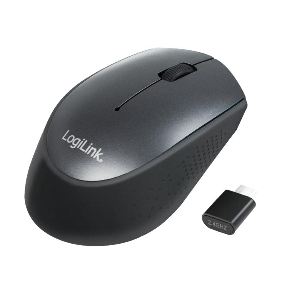 LogiLink Kabellose Maus mit USB-C Funk 2.4GHz 1200dpi 34 RF Kanäle