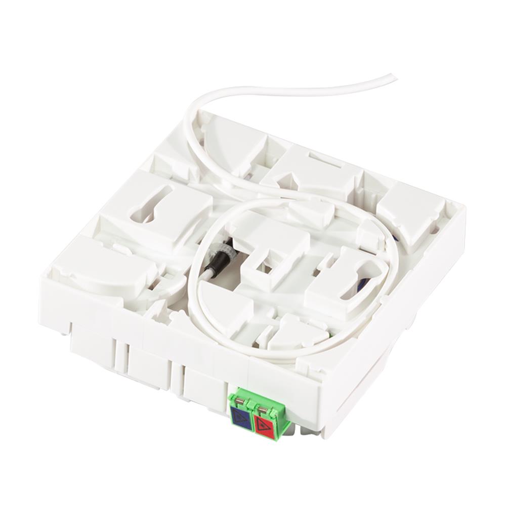 LogiLink FTTH-Anschlussdose – 1× LC/APC, inkl. 20 m Glasfaserkabel