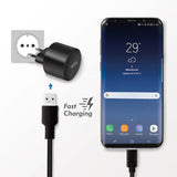 LogiLink Steckdosenadapter Dual-USB mit USB-C PD und USB-A QC 3.0, 20W, Schwarz