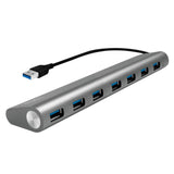 LogiLink USB 3.0 7-Port Hub mit Aluminiumgehäuse