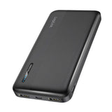 LogiLink Powerbank 10.000 mAh, 2× USB-A, 1× USB-C, Schnellladen, Schwarz