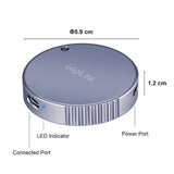 LogiLink Magnetisches USB 3.2 Gen2 SSD-Gehäuse, 100 W PD, MagSafe-kompatibel, Spacegrau