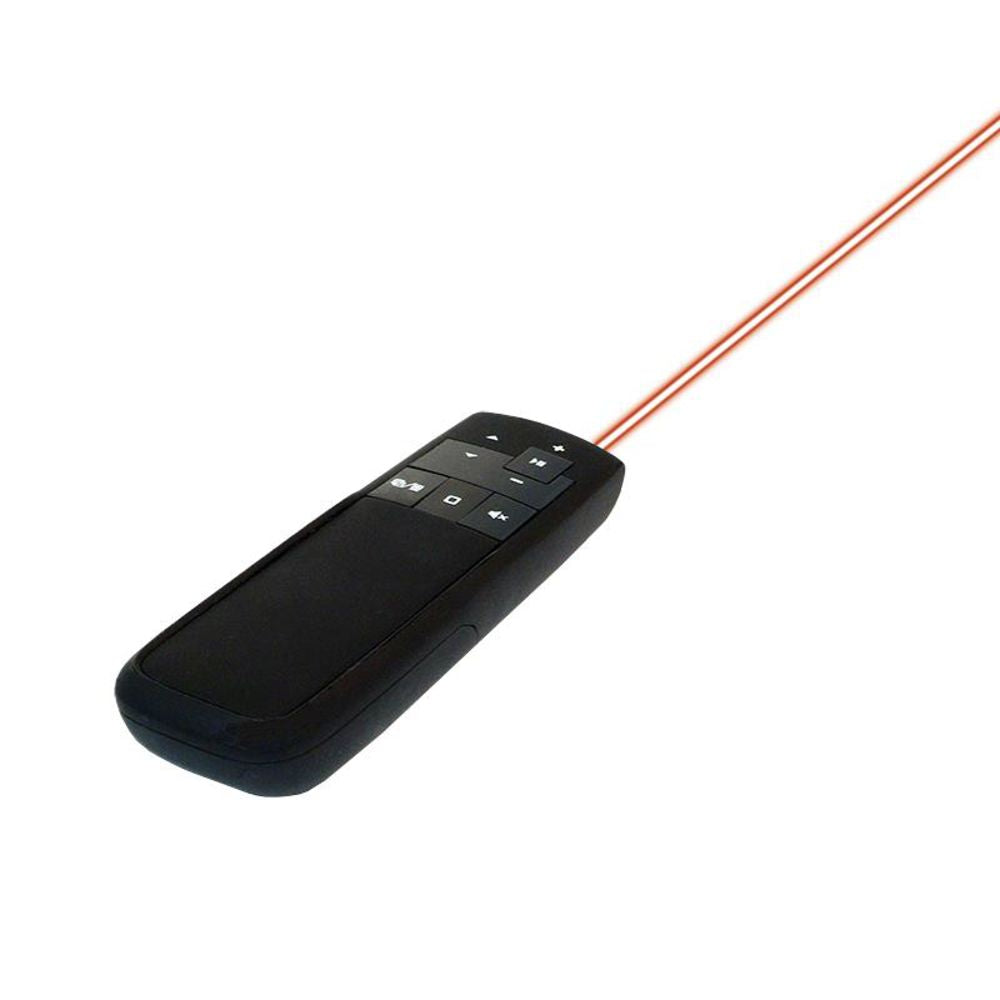 LogiLink Wireless Presenter, 2,4 GHz mit integriertem roten Laserpointer, Reichweite bis zu 15m