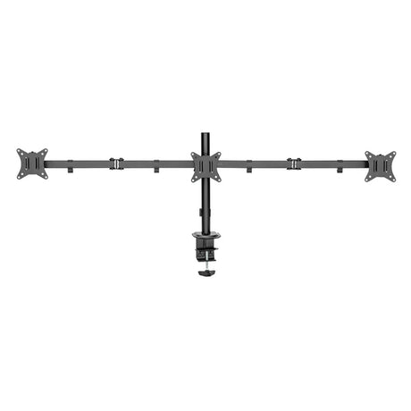 LogiLink Monitorhalterung, 3-fach, 17-27", Armlänge: je 658 mm, Aluminium