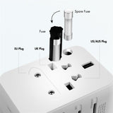 LogiLink Universal-Reisenetzteil 20W PD, 4 Anschlüsse, Weiß