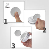 LogiLink Rauchmelder Befestigungsset Ø4 cm – Magnetische Montage ohne Bohren