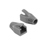 LogiLink Knickschutztülle für RJ45-Stecker, 8,0mm, Grau, 10 Stück