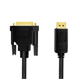 LogiLink DisplayPort-Kabel, DP/M zu DVI/M, 1080p, schwarz, 5 m