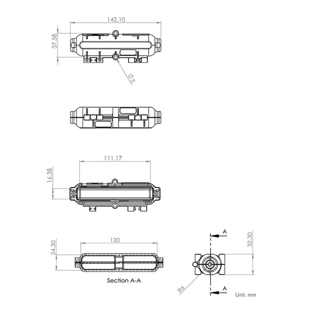 LogiLink IP54 Outdoor-Gehäuse für Kabelverlängerungen und Steckverbindungen