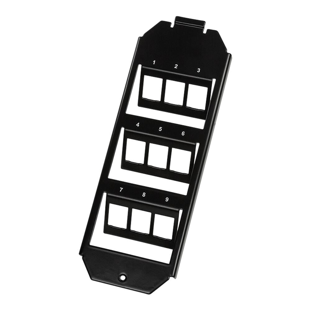 LogiLink 9 Port Bodentankeinsatz für 3 x 3 Keystone Module (208 mm System)