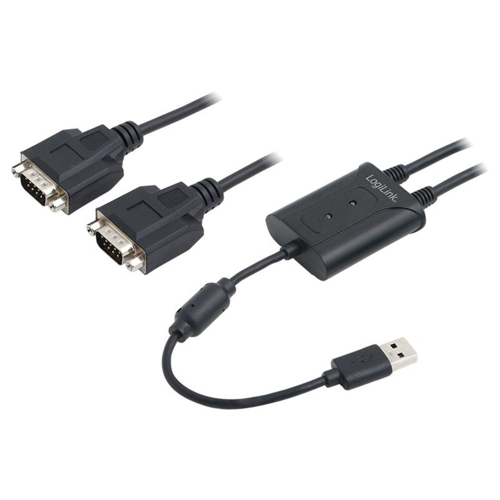 LogiLink USB 2.0 auf 2x Seriell Adapter 1,5m