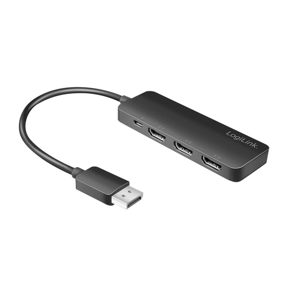 LogiLink DisplayPort-Splitter 1x3-Port 1x DP zu 3x HDMI 4K/60 Hz HDCP MST