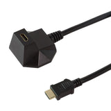 LogiLink HDMI High Speed mit Ethernet Anschlusskabel Verlängerung mit Standfuß 1,5 m