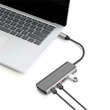 LogiLink Ultra-Slim USB 3.2 Gen2 Hub, 7 Ports, PD 100 W, Space Grau